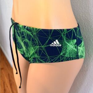 Adidas Green and Navy Swim Shorts